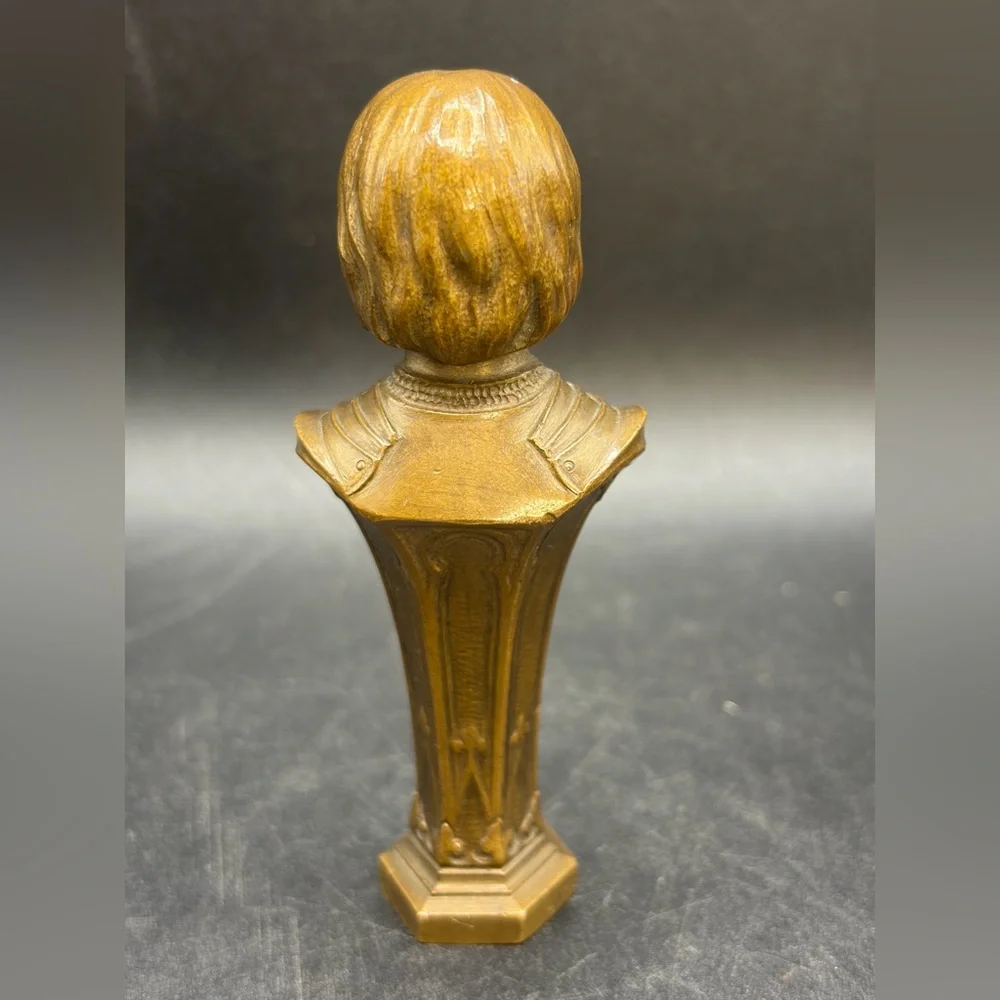 A. Dahl Signed Antique Joan of Arc Bronze Figure Wax Seal, Blank Wax Seal
